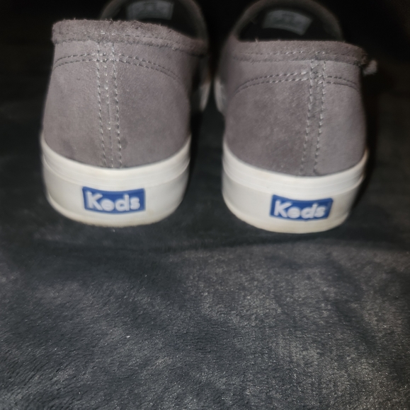 Women's KEDS Double Decker Canvas Slip On Sneaker, size 9, gray - Picture 5 of 6